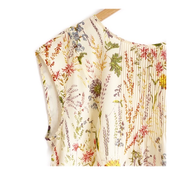 New Madewell Silk Gardengate Dress in Natural - Picture 6 of 16